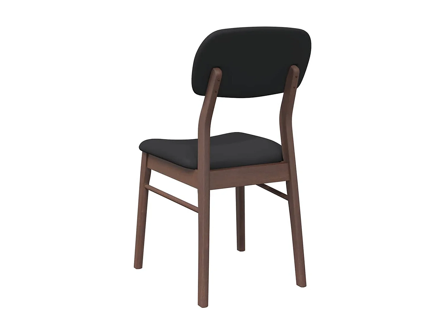 Cadeiras de jantar com almofadões 2 pcs madeira maciça castanho