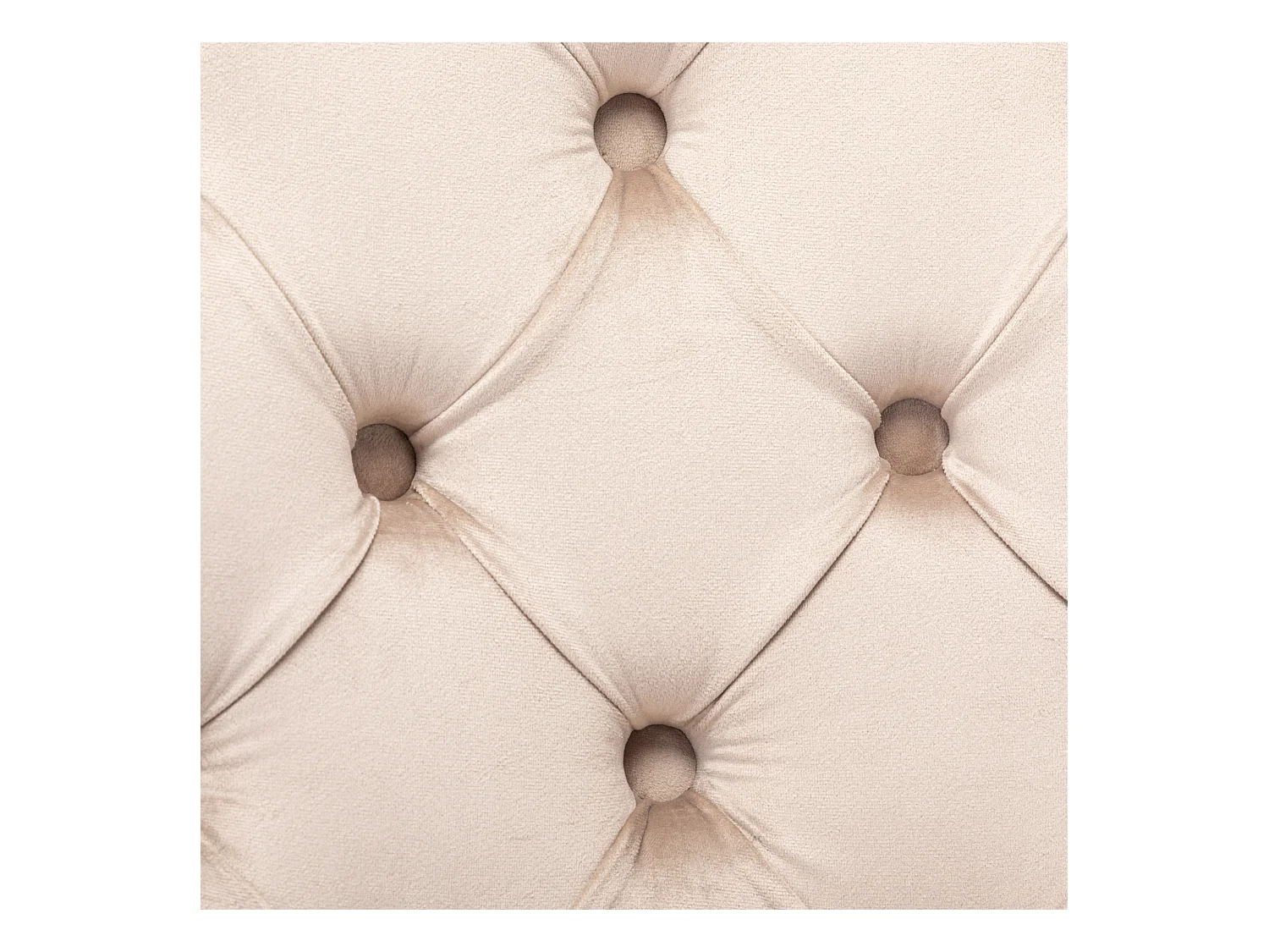 Cadeira de jantar em veludo bege com encosto alto acolchoado e pernas de madeira maciça, 97 x 51 x 47 cm, conjunto de 2