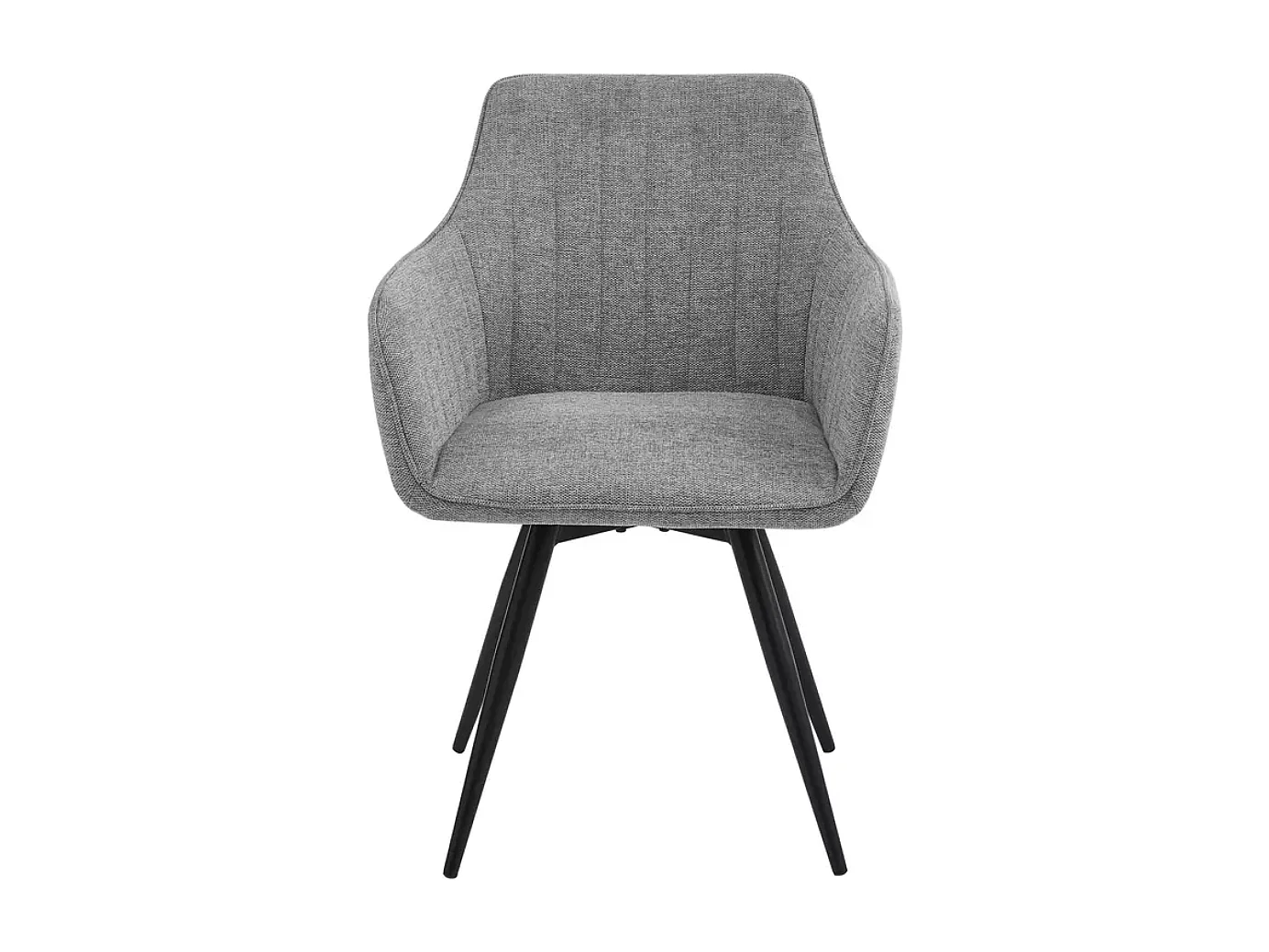 Chaise en tissu beige pivotante à 180° structure noir mat ZYROX