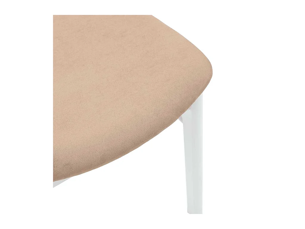 Cadeiras de jantar com almofadões 2 pcs madeira maciça branco