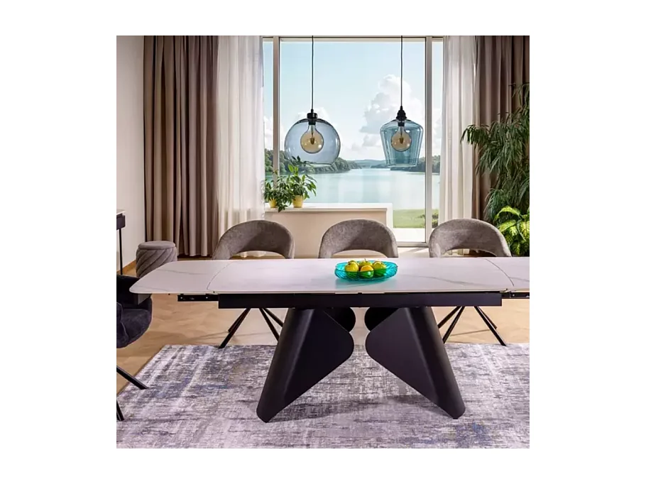 Chaise tissu doux avec accoudoirs design pivotante à 180° gris LAVIN