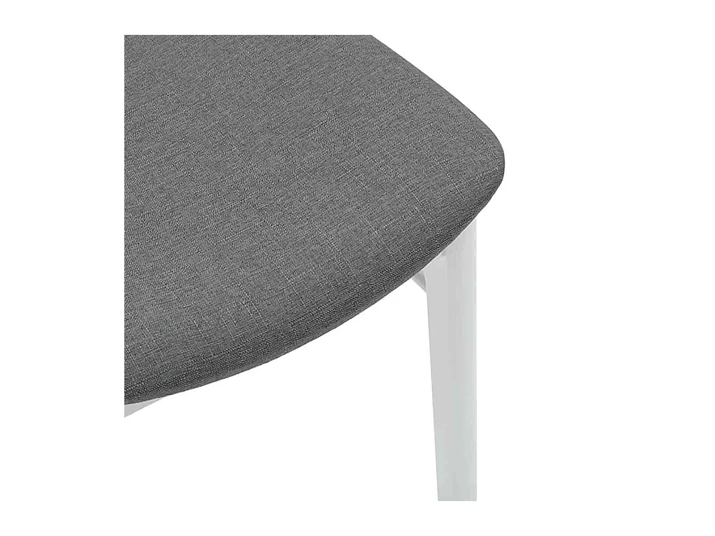 Cadeiras de jantar com almofadões 2 pcs madeira maciça branco