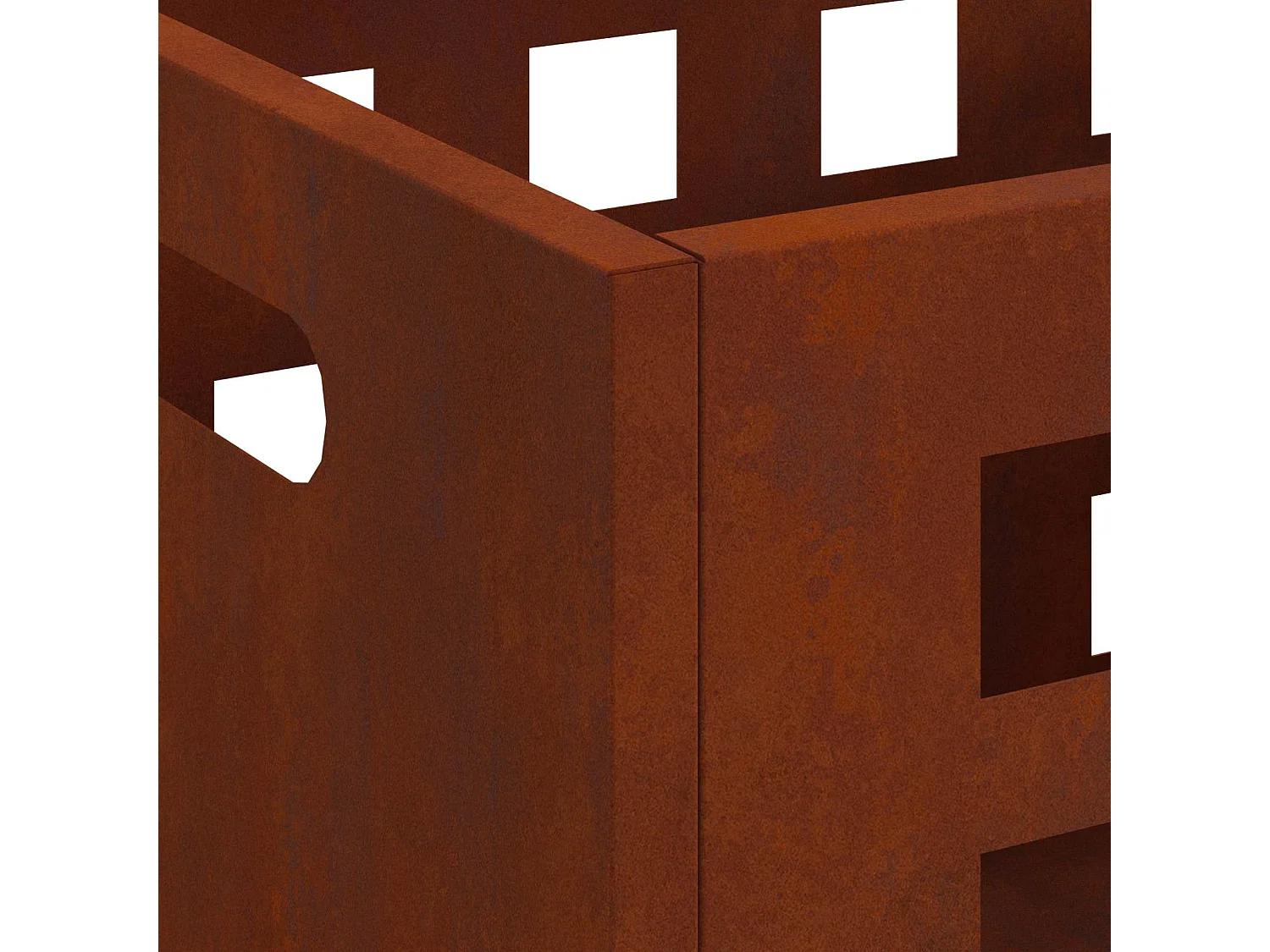 Braise Marron 50 x 30 x 40 cm Acier