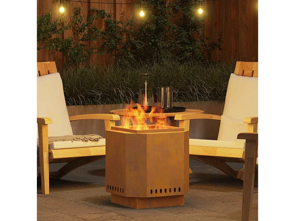 Foyer sans fumée Marron 48 x 48 x 51 cm Acier