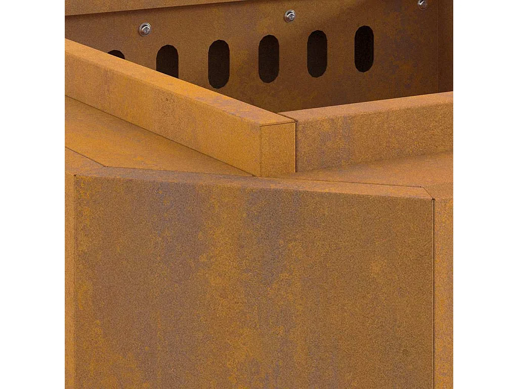 Foyer sans fumée Marron 48 x 48 x 51 cm Acier