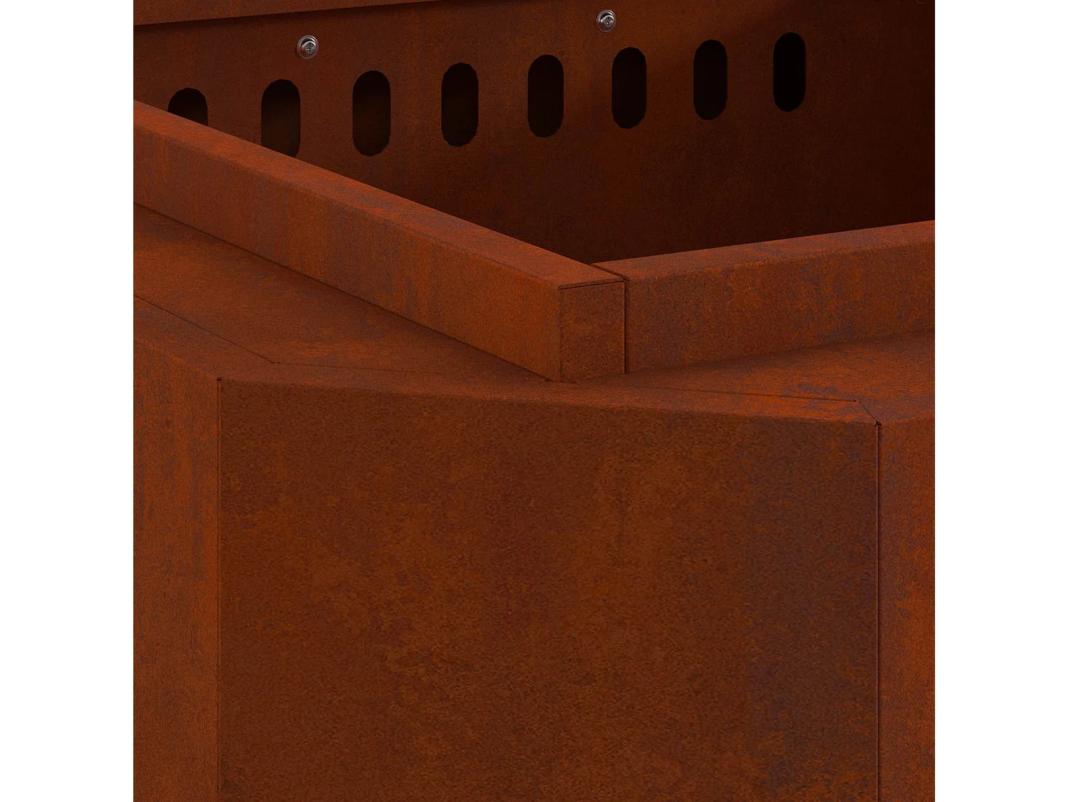 Hoguera Sin Humo Marrón 48 x 48 x 51 cm Acero autopatinable