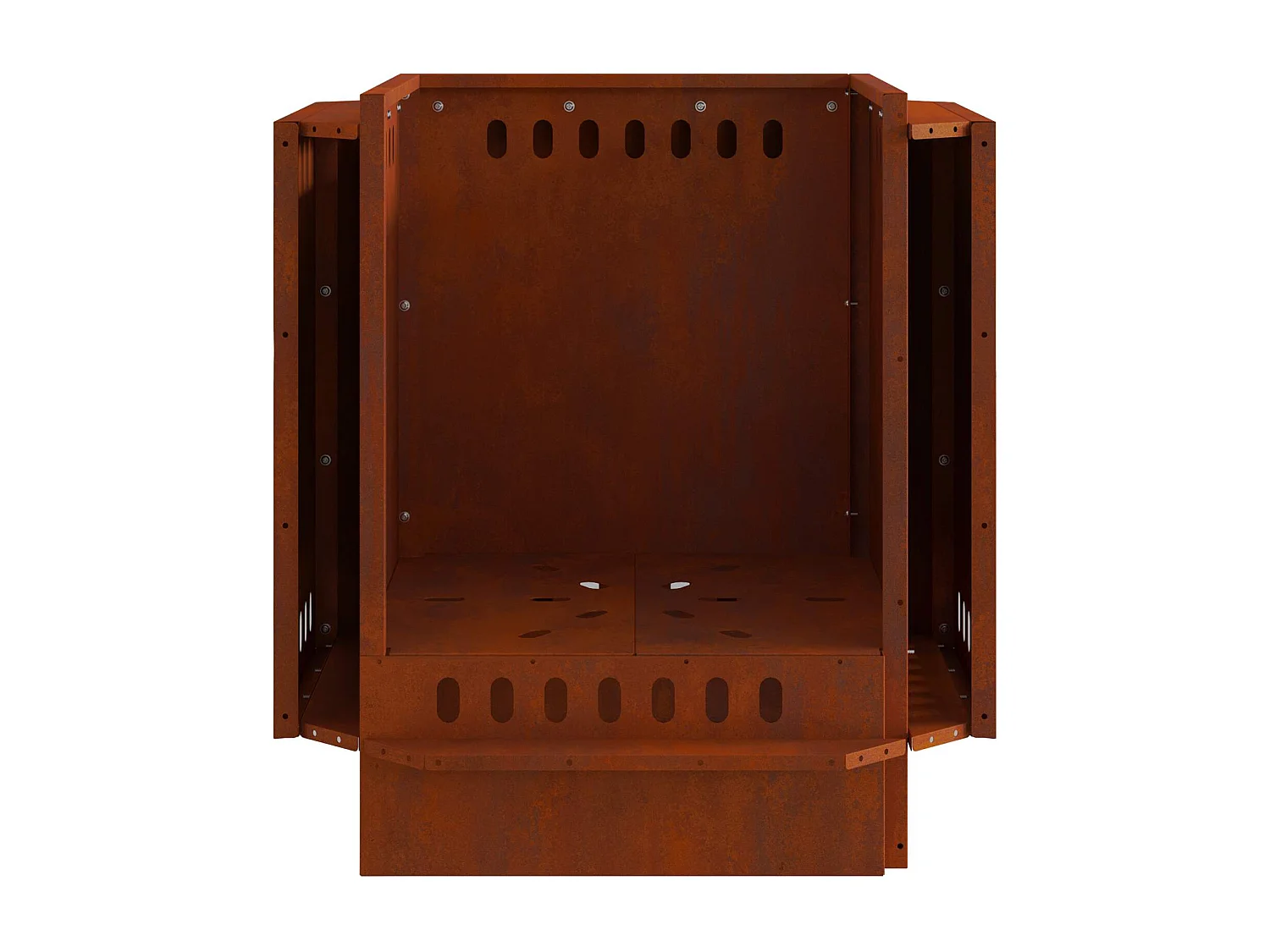 Hoguera Sin Humo Marrón 48 x 48 x 51 cm Acero autopatinable