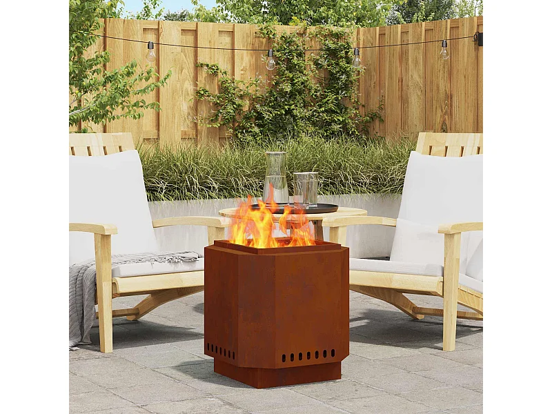 Fogueira Sem Fumaça Castanho 48 x 48 x 51 cm