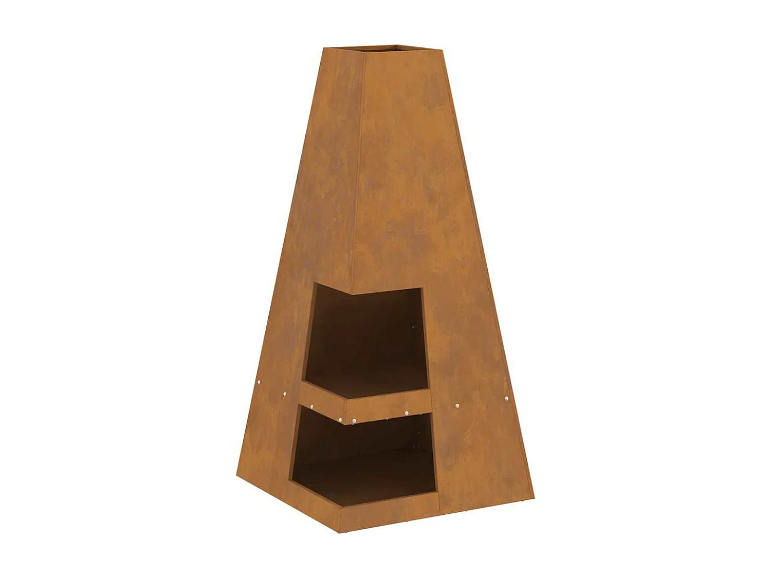 Braise Marron 50 x 50 x 100 cm Acier