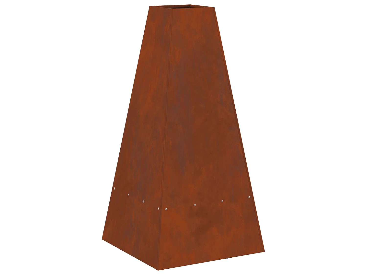 Braise Marron 50 x 50 x 100 cm Acier patiné