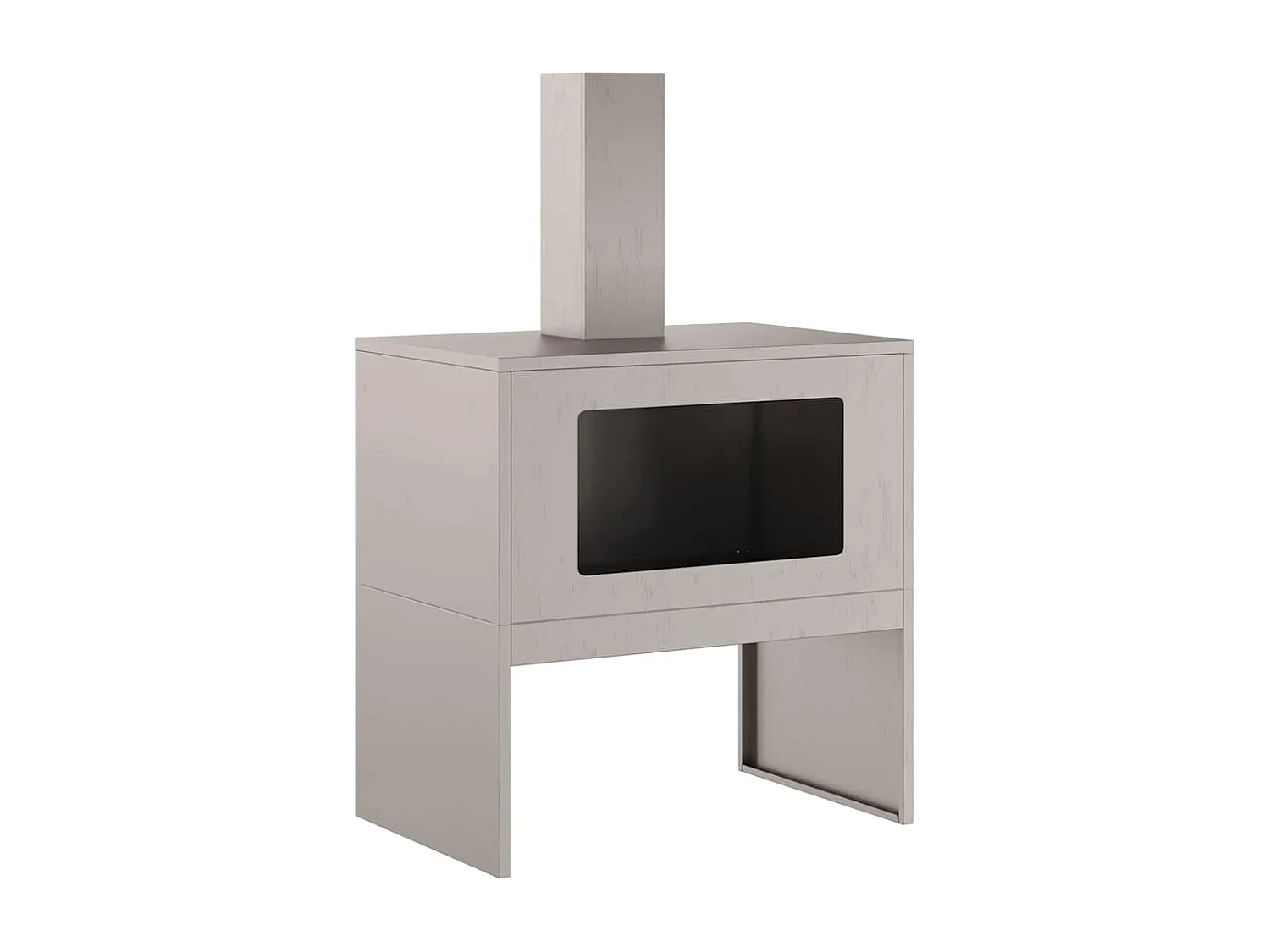 Braise Marron 60 x 40 x 96 cm Acier