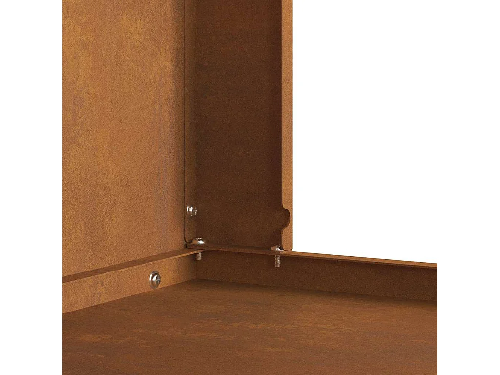 Braise Marron 60 x 40 x 96 cm Acier