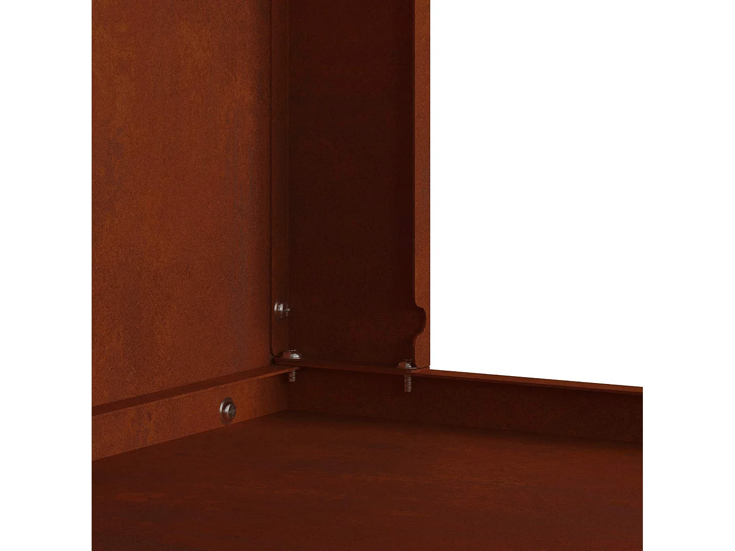 Hoguera Marrón 60 x 40 x 96 cm Acero autopatinable