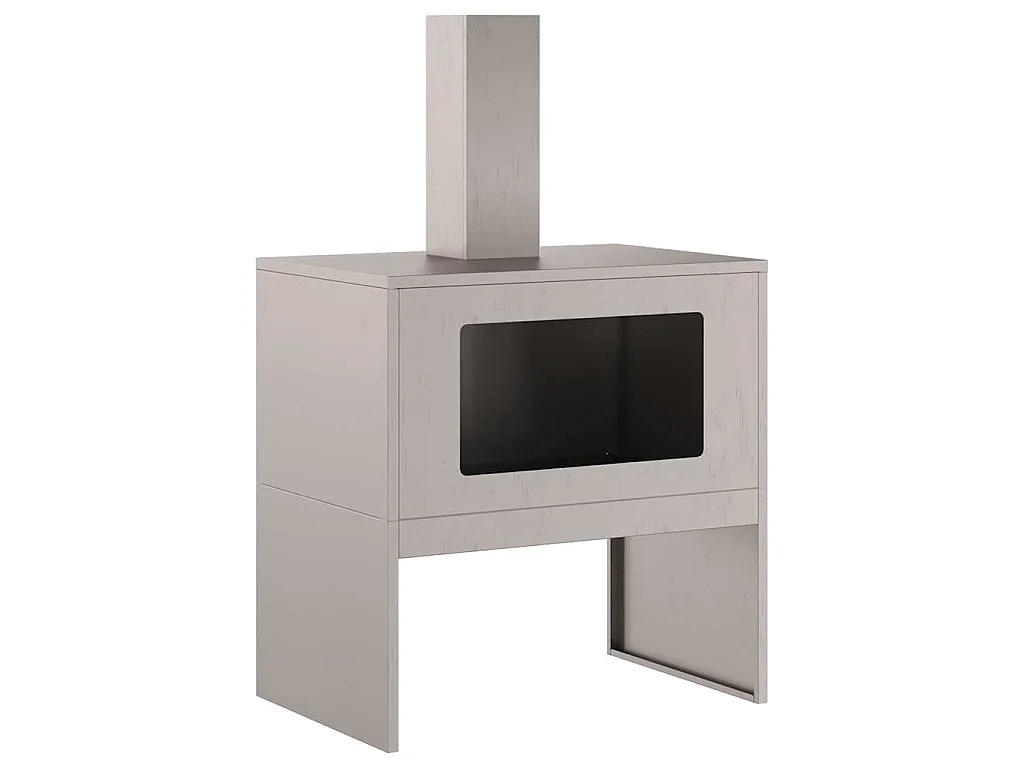 Braise Marron 60 x 40 x 96 cm Acier patiné