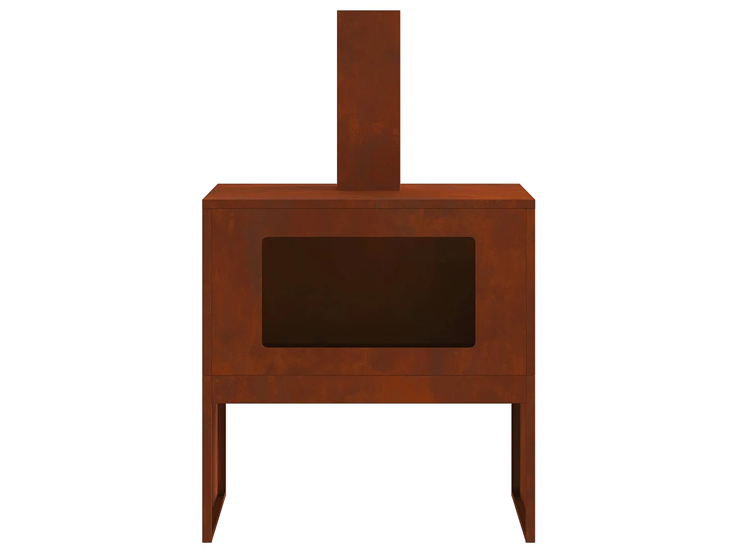 Braise Marron 60 x 40 x 96 cm Acier patiné