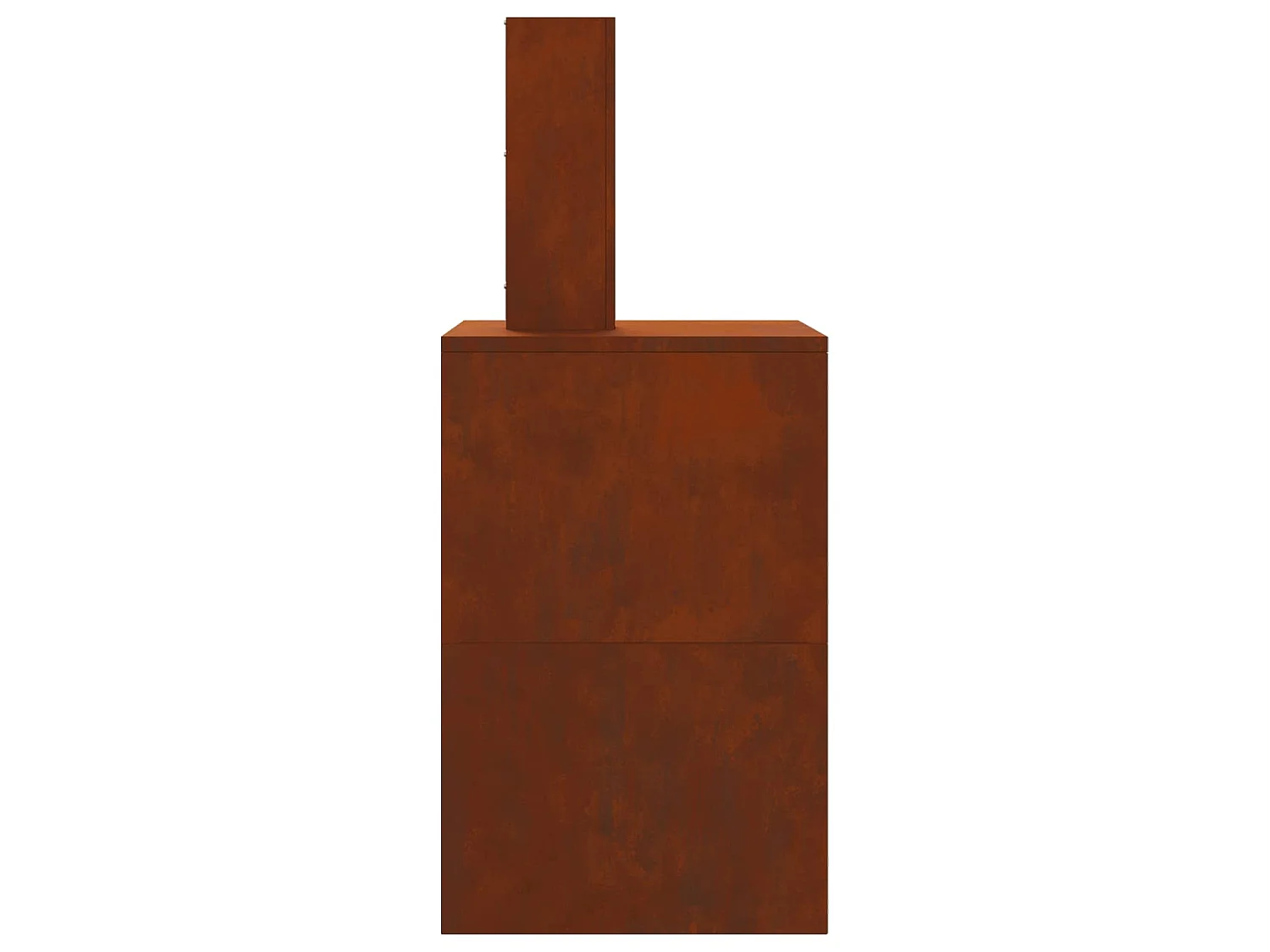 Braise Marron 60 x 40 x 96 cm Acier patiné