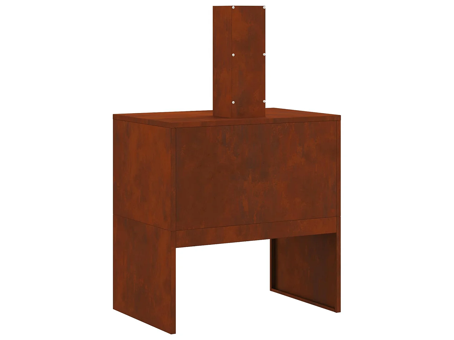 Braise Marron 60 x 40 x 96 cm Acier patiné