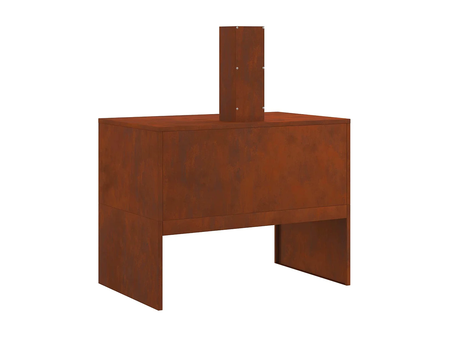 Braise Marron 80 x 50 x 96 cm Acier patiné