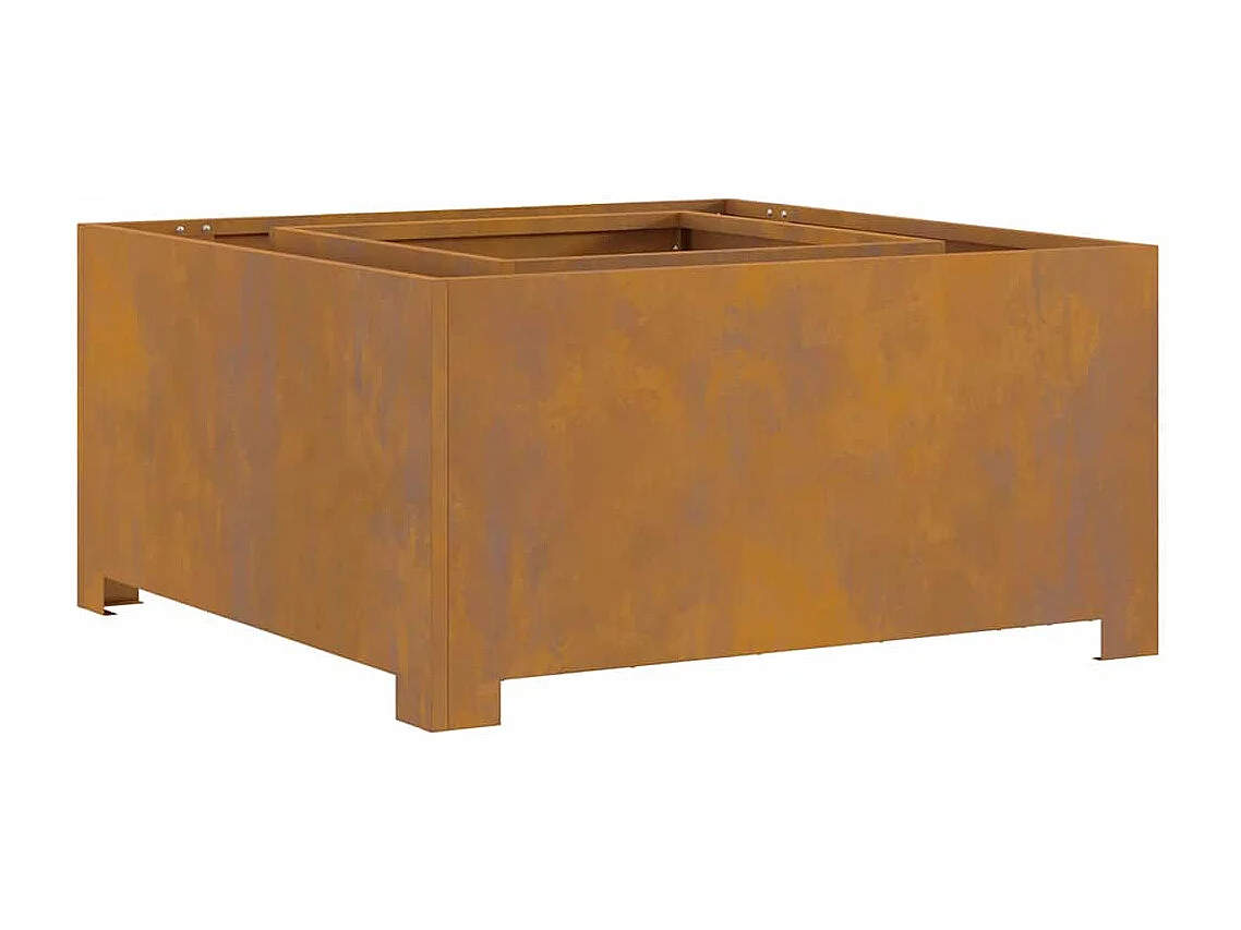 Braise Marron 80 x 80 x 40 cm Acier résistant aux intempéries