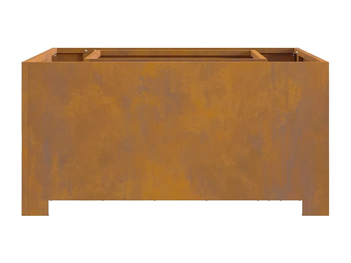 Braise Marron 80 x 80 x 40 cm Acier résistant aux intempéries