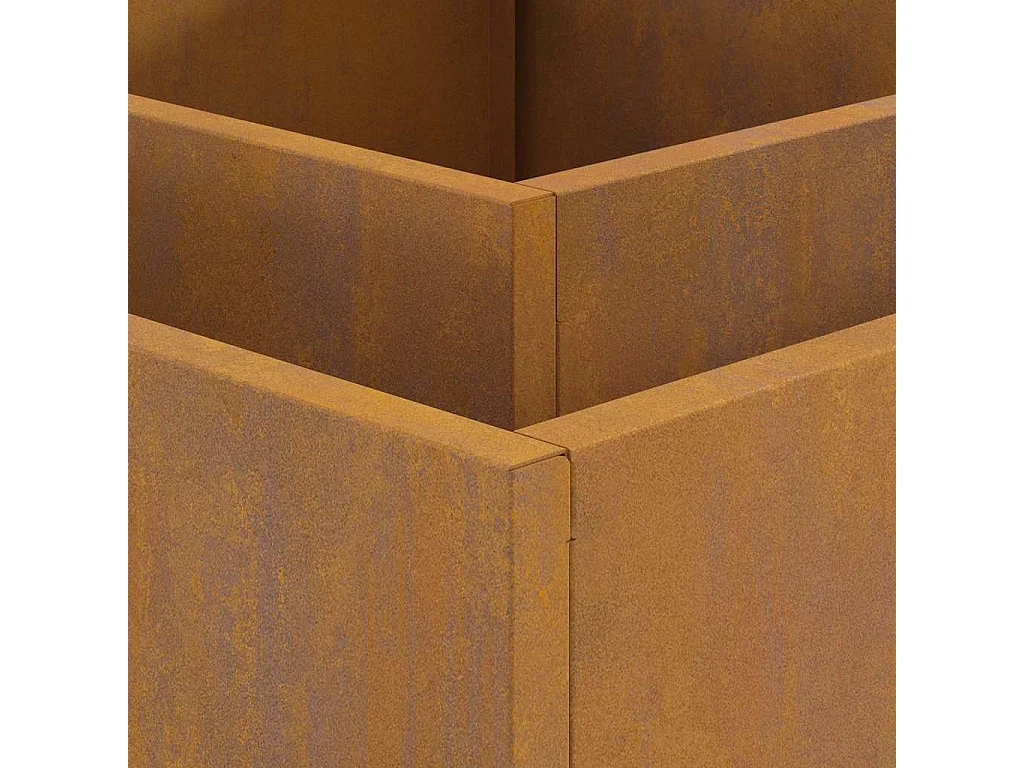 Braise Marron 80 x 80 x 40 cm Acier résistant aux intempéries