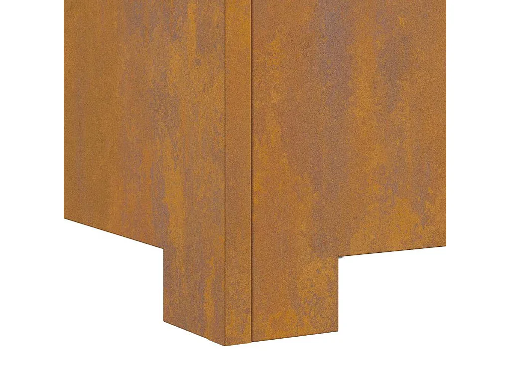 Braise Marron 80 x 80 x 40 cm Acier résistant aux intempéries