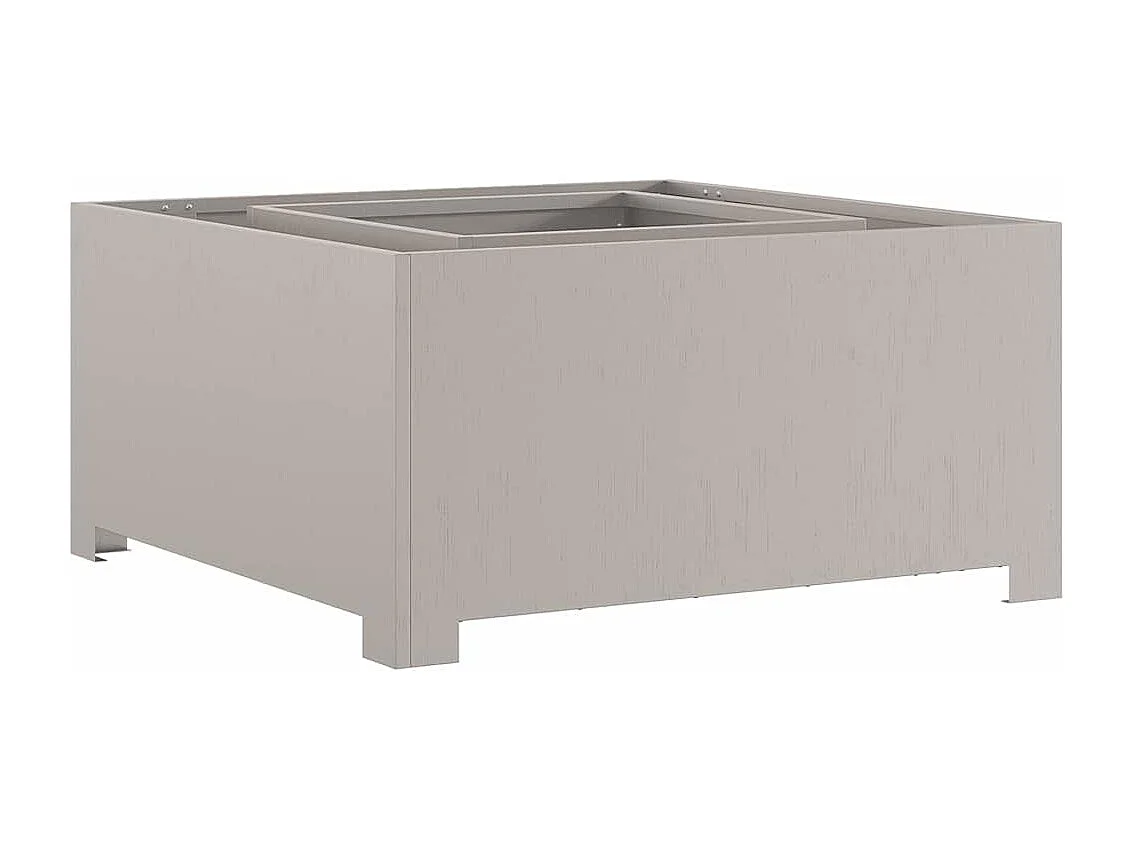 Foyer de cheminée Marron 80 x 80 x 40 cm Acier patiné