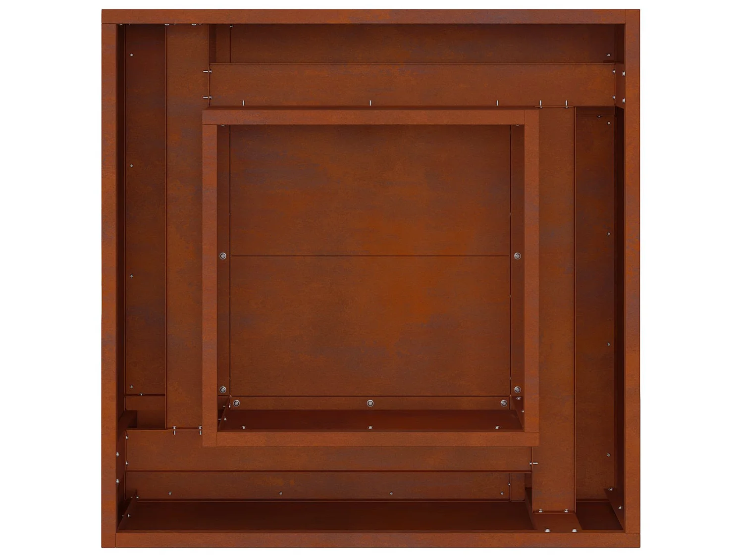 Vuurkorf Bruin 80 x 80 x 40 cm Cortenstaal