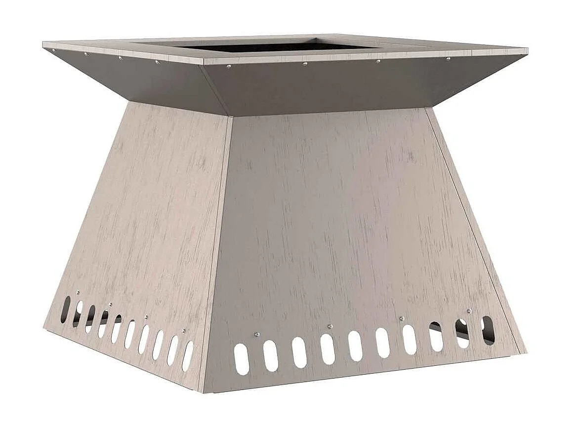 Braise Marron 60 x 60 x 50 cm Acier résistant aux intempéries