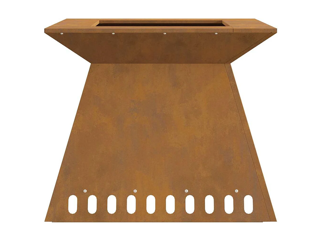 Braise Marron 60 x 60 x 50 cm Acier résistant aux intempéries