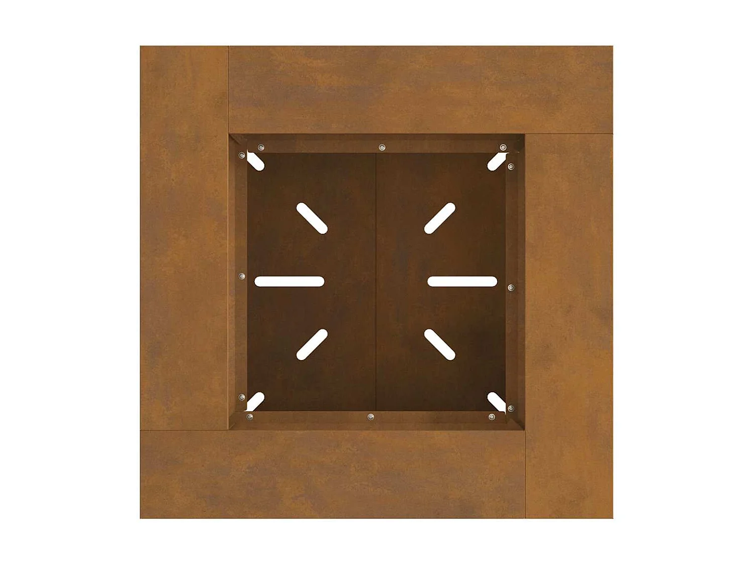 Braise Marron 60 x 60 x 50 cm Acier résistant aux intempéries