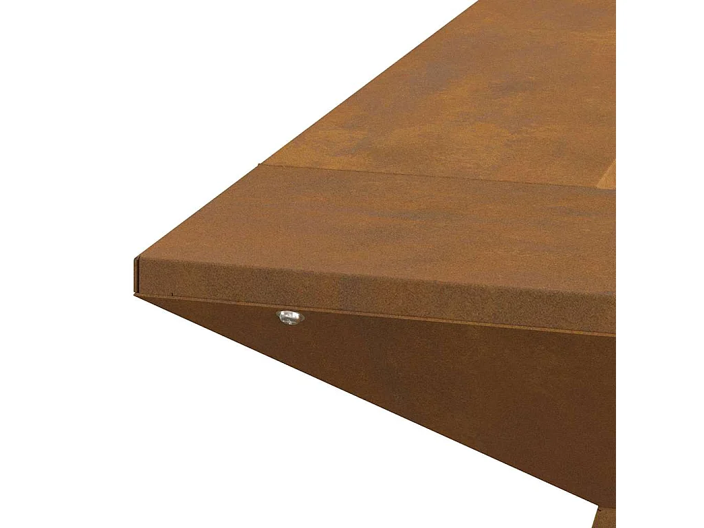 Braise Marron 60 x 60 x 50 cm Acier résistant aux intempéries