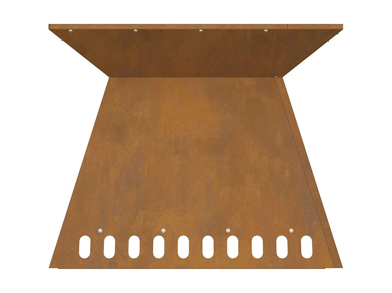 Braise Marron 60 x 60 x 50 cm Acier résistant aux intempéries