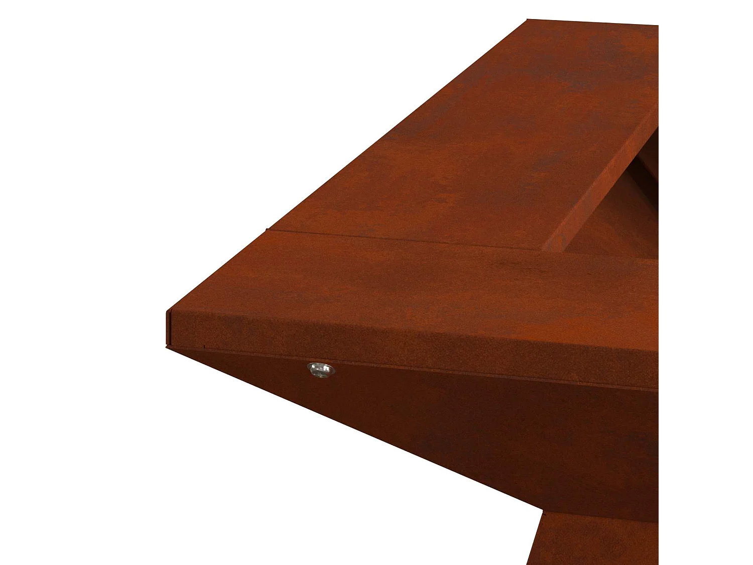 Foyer de cheminée Marron 60 x 60 x 50 cm Acier patiné