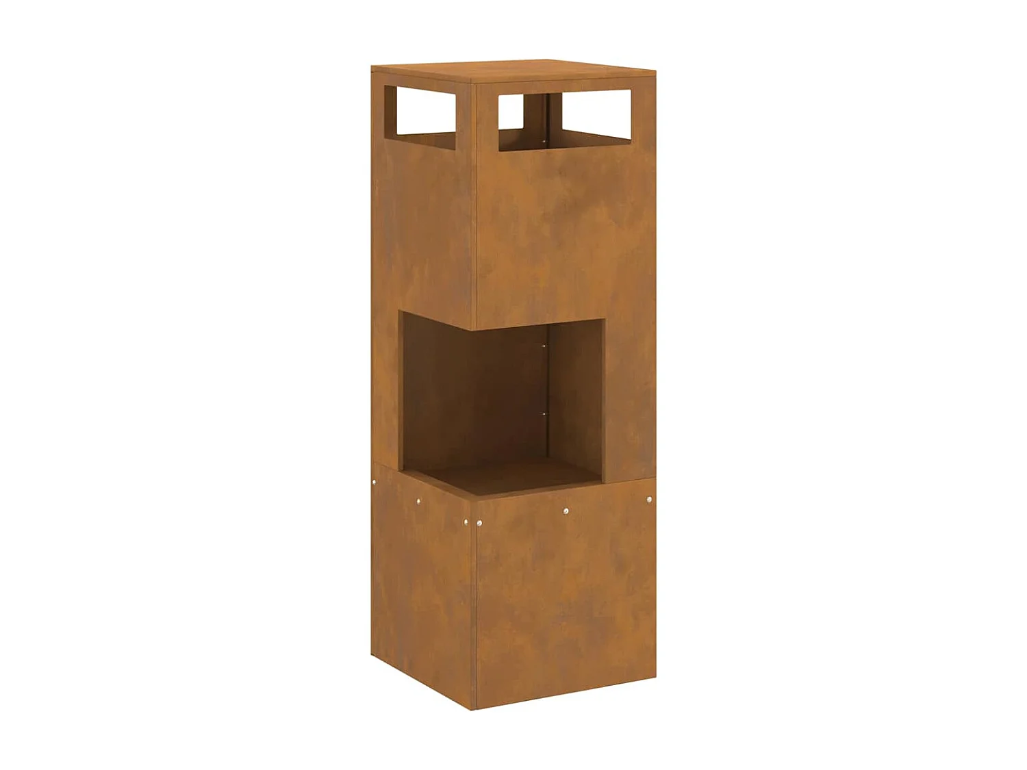 Braise Marron 35 x 35 x 100 cm Acier