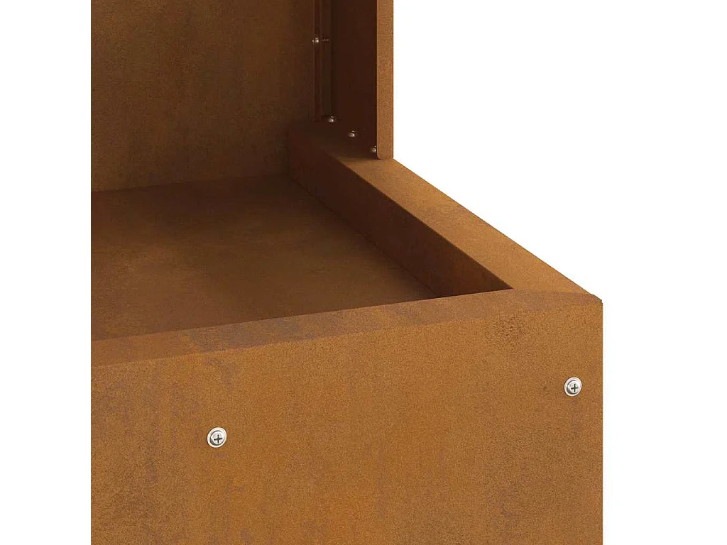 Braise Marron 35 x 35 x 100 cm Acier