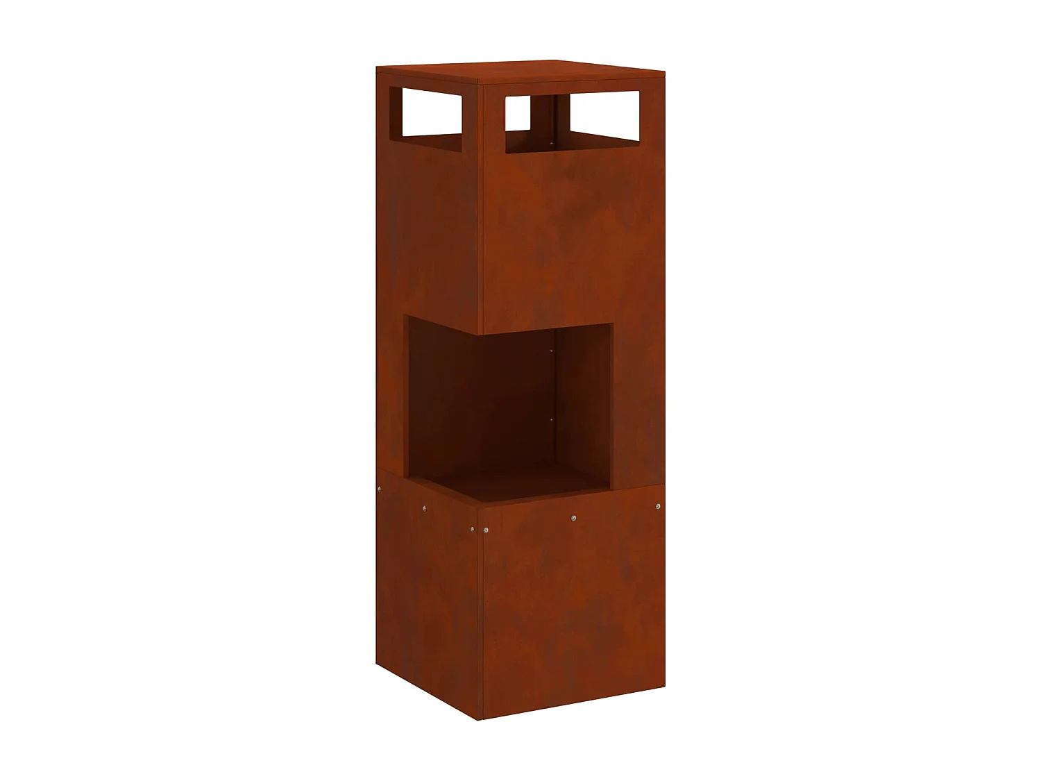 Braise Marron 35 x 35 x 100 cm Acier