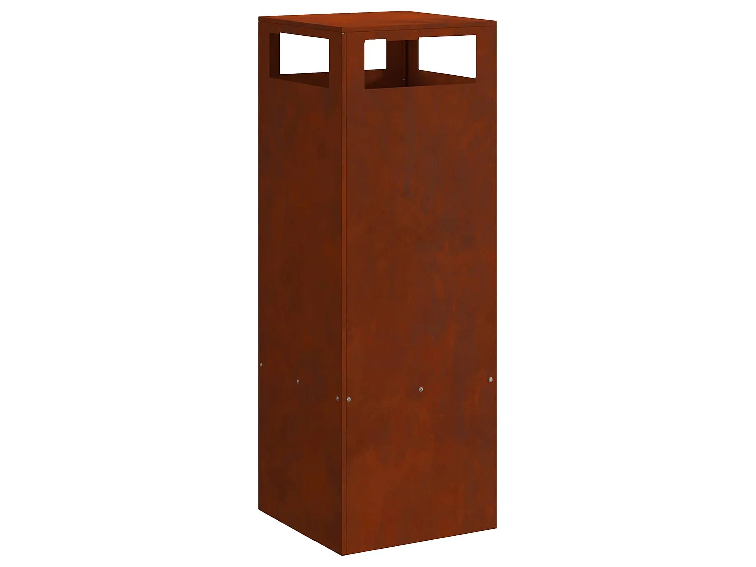 Braise Marron 35 x 35 x 100 cm Acier patiné