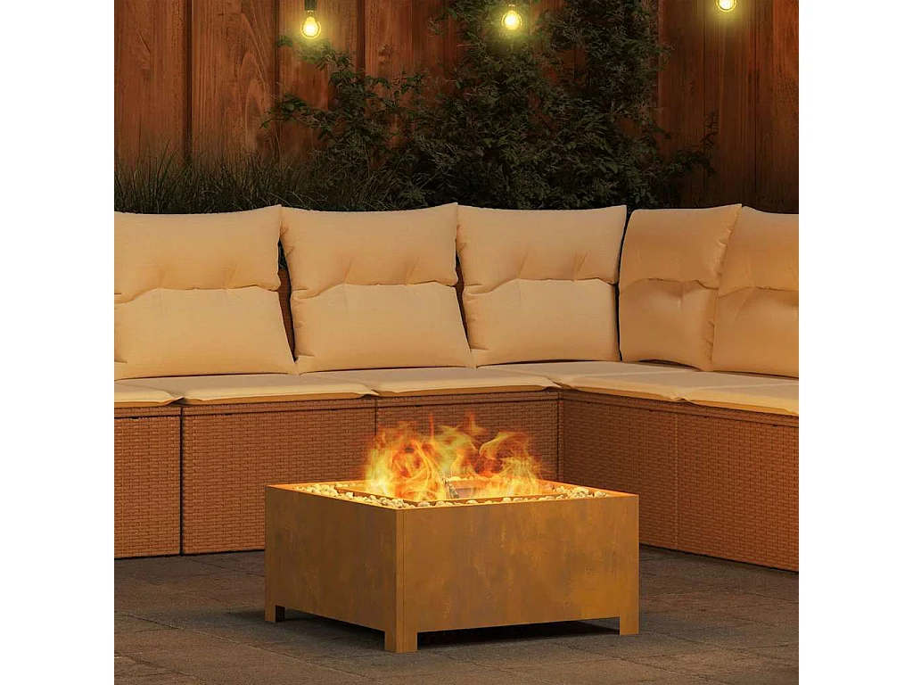 Braise Marron 60 x 60 x 30 cm Acier