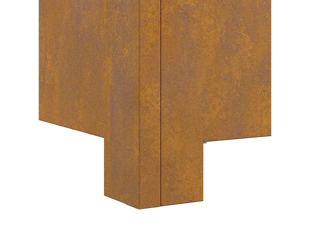 Braise Marron 60 x 60 x 30 cm Acier