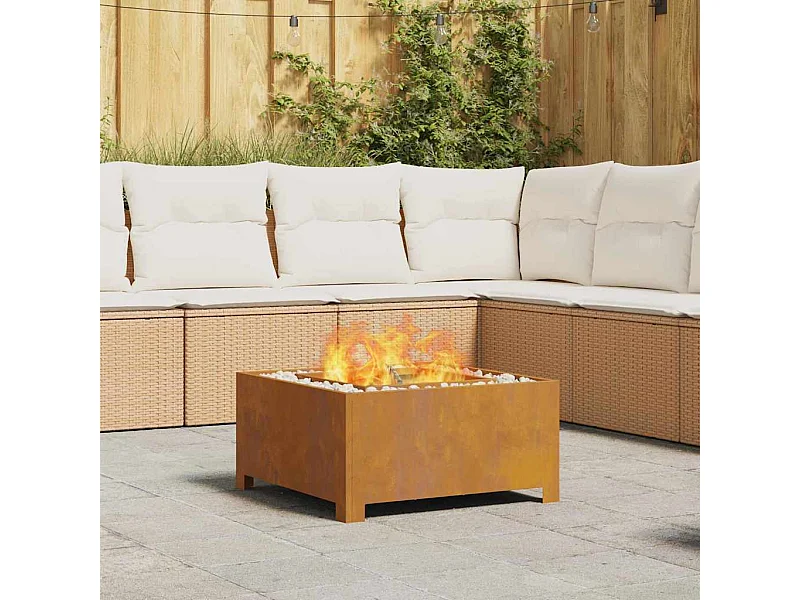 Braise Marron 60 x 60 x 30 cm Acier