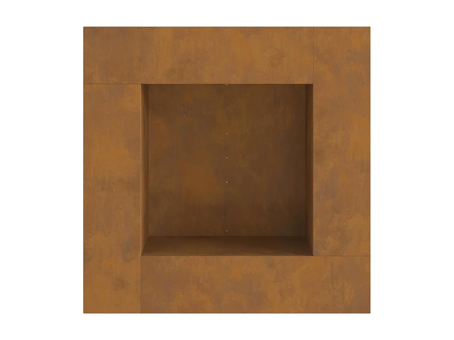 Braise Marron 80 x 80 x 40 cm Acier résistant aux intempéries