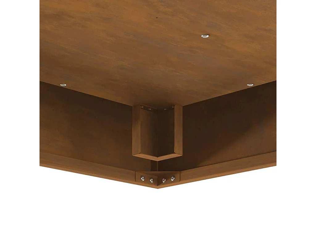 Braise Marron 80 x 80 x 40 cm Acier résistant aux intempéries