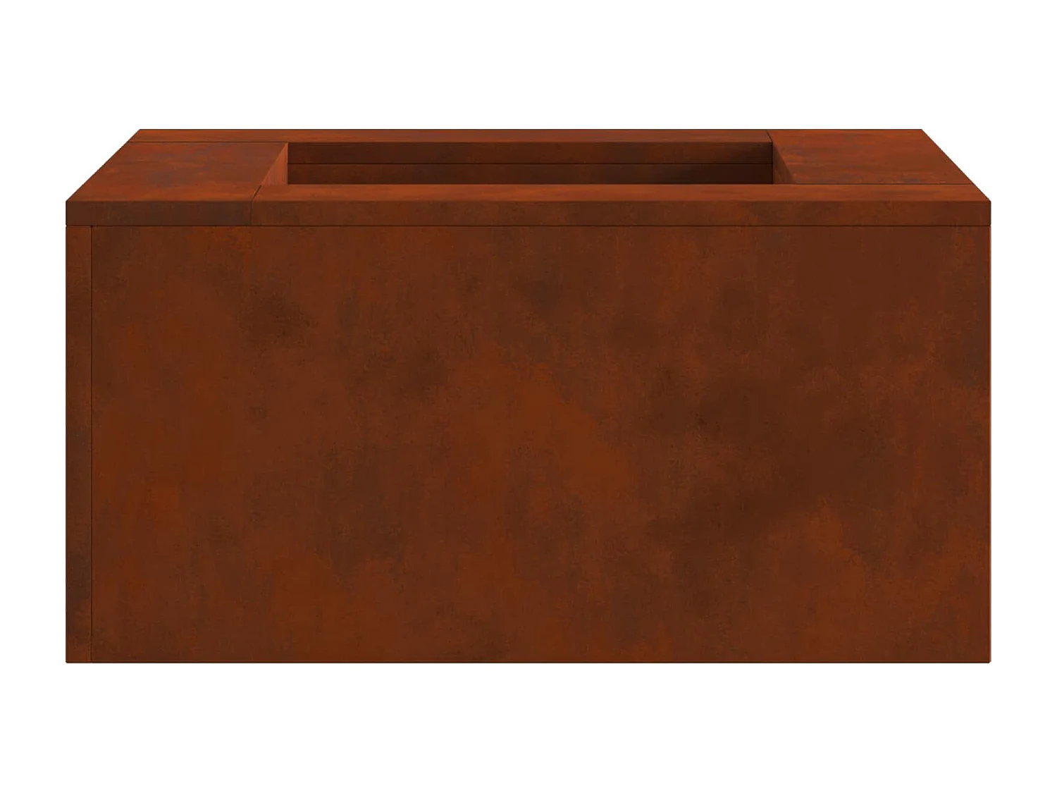 Hoguera Marrón 80 x 80 x 40 cm Acero autopatinable