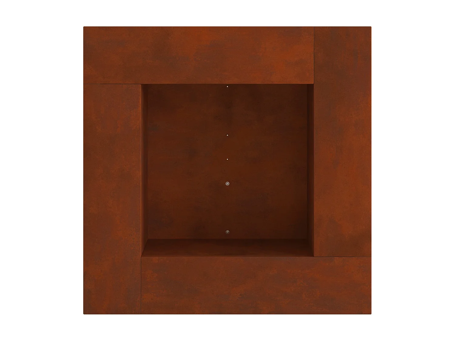 Hoguera Marrón 80 x 80 x 40 cm Acero autopatinable