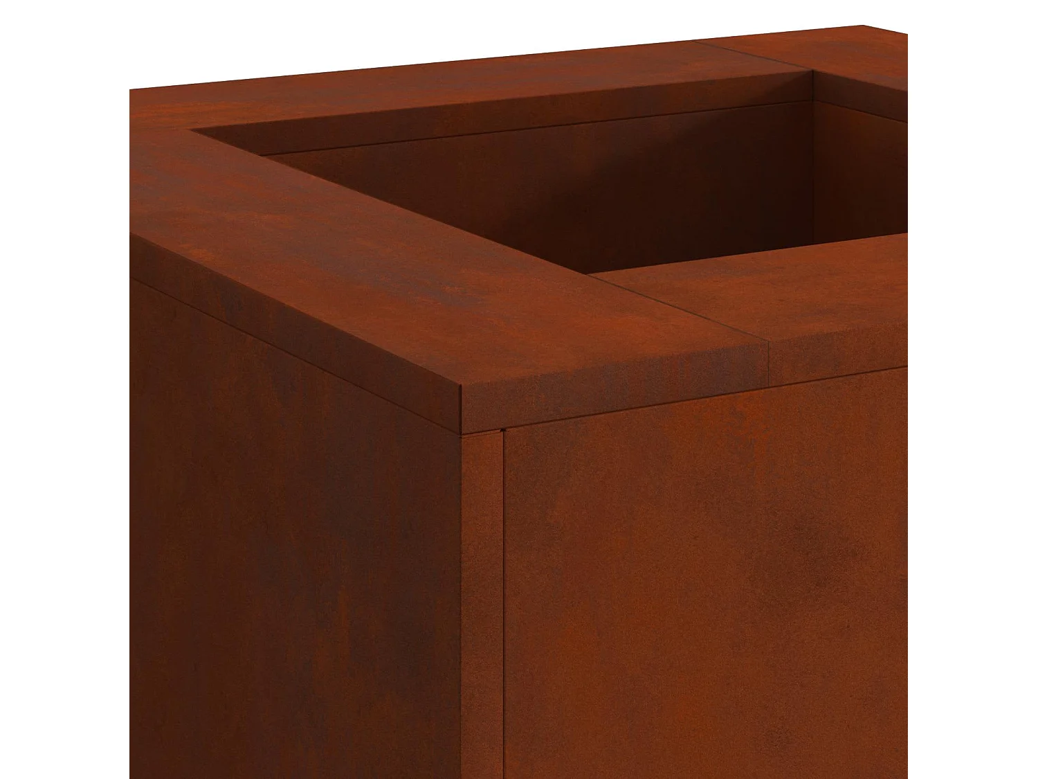 Hoguera Marrón 80 x 80 x 40 cm Acero autopatinable