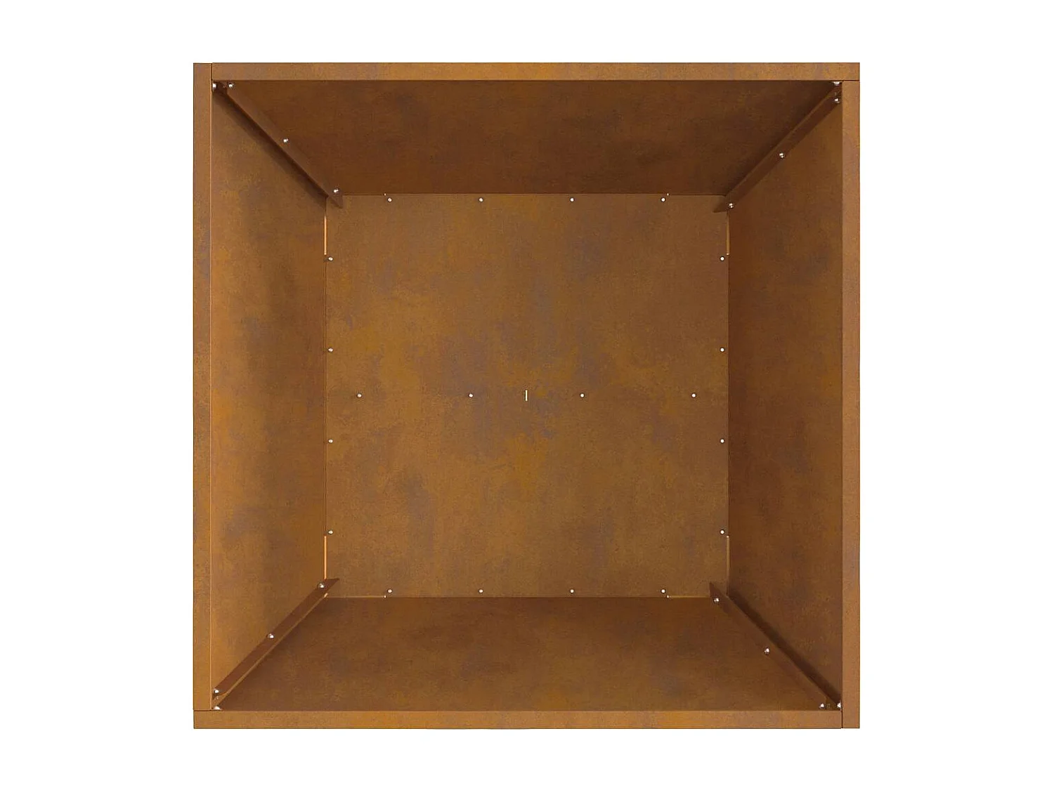 Braise Marron 60 x 60 x 30 cm Acier