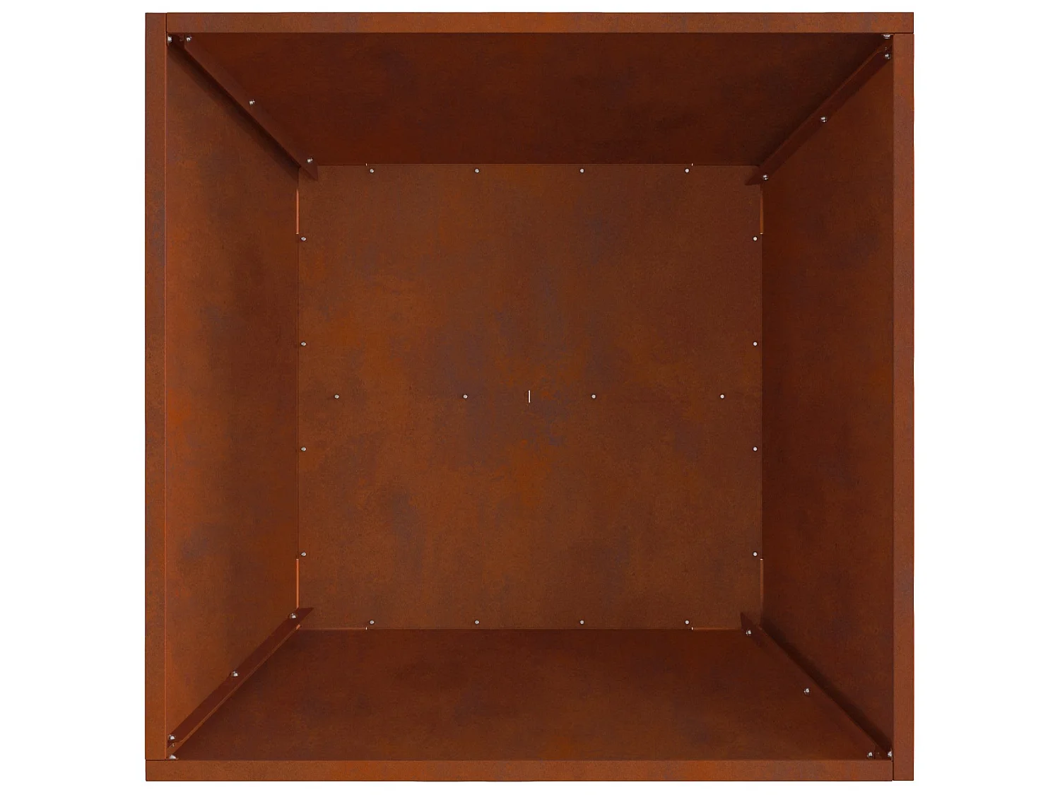 Focolare Marrone 60 x 60 x 30 cm Acciaio CorTen