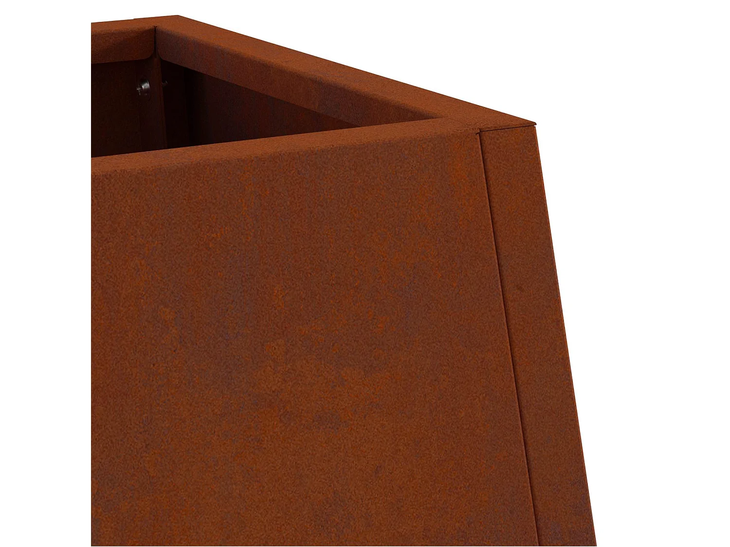 Foyer de cheminée Marron 50 x 35 x 100 cm Acier patiné