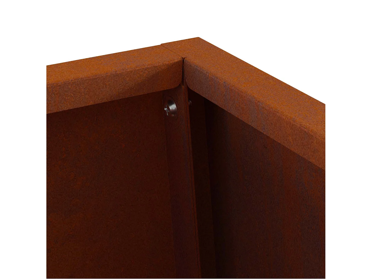 Foyer de cheminée Marron 50 x 35 x 100 cm Acier patiné